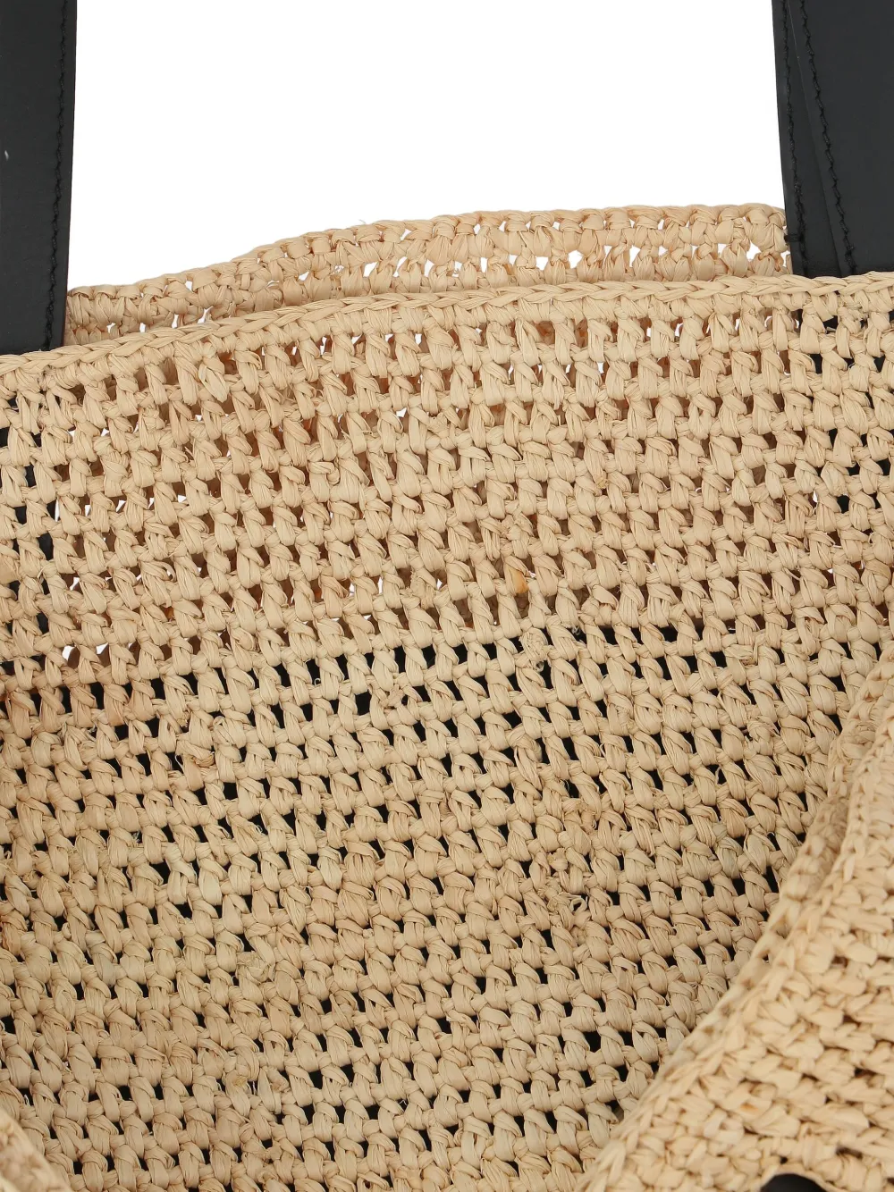 LOEWE medium Punch Hole raffia shoulder bag Beige