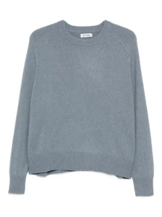 Soft Goat Boyfriend Knit Crew Neck | Blue | FARFETCH IL