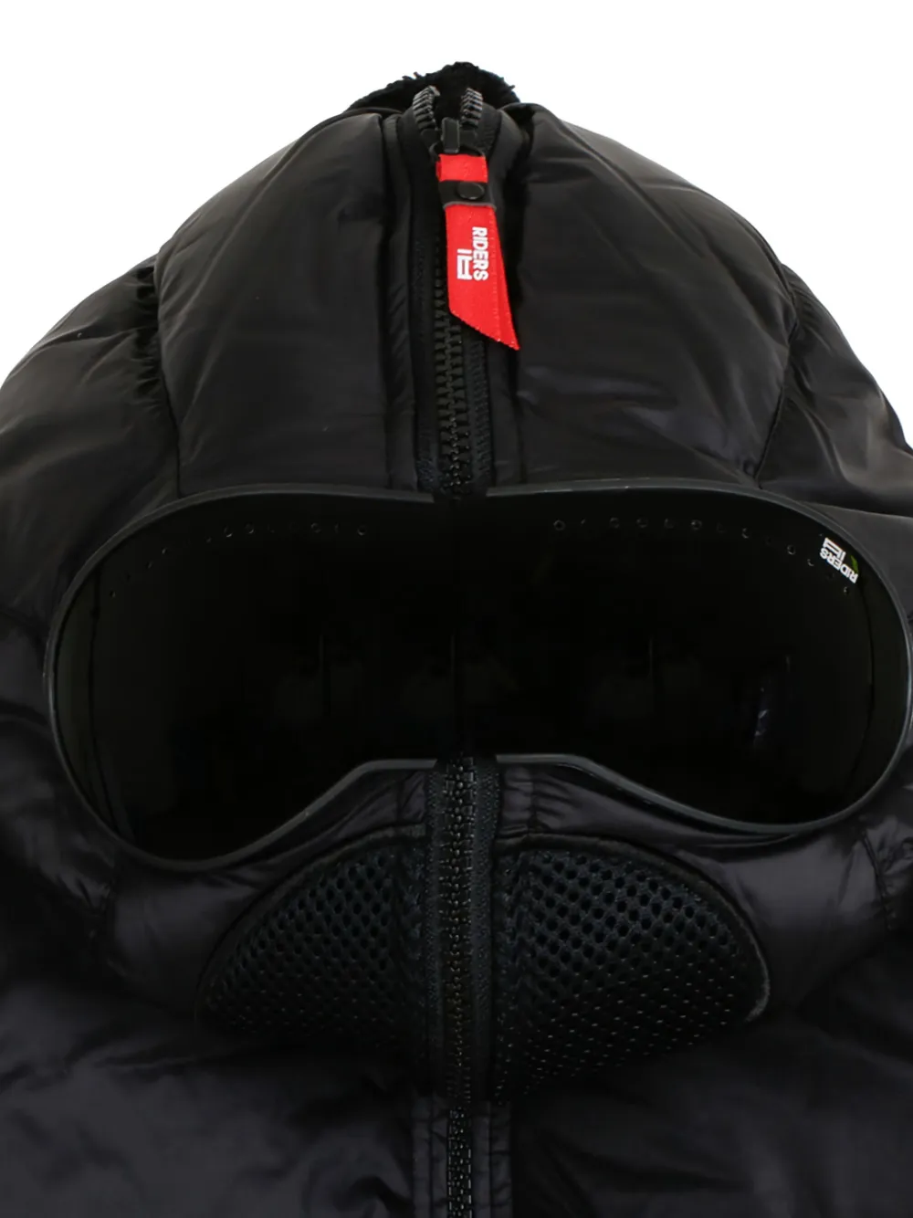  Ai Riders On The Storm Quilted Hooded Jacket - Black 