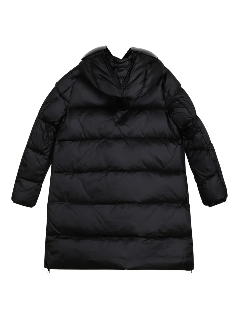  Ai Riders On The Storm Quilted Hooded Jacket - Black 