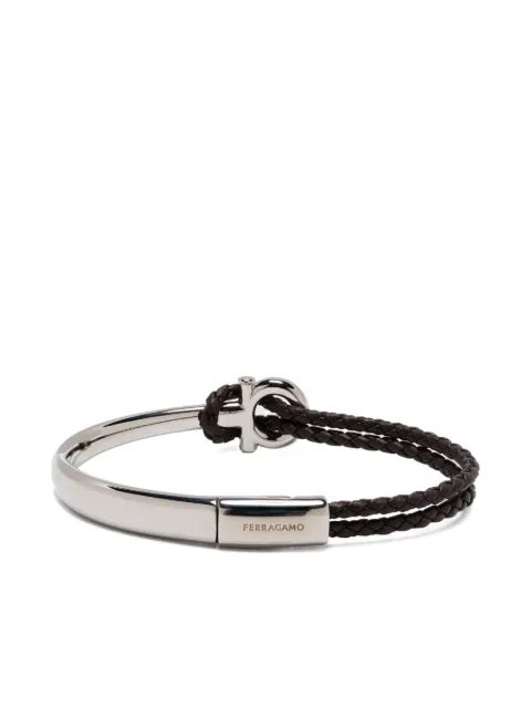 Ferragamo braided-leather bracelet
