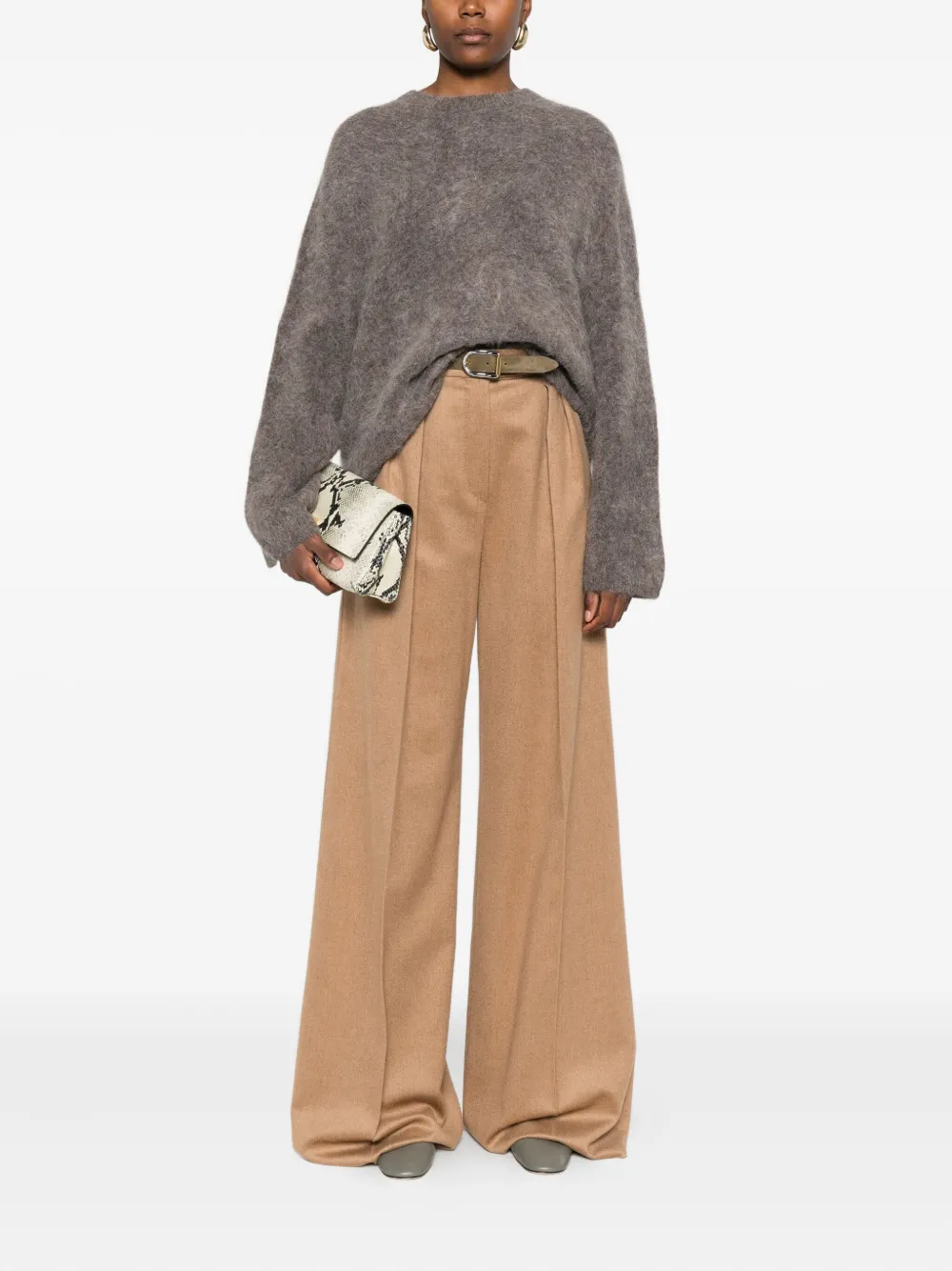 Soft Goat crew-neck jumper | Knitted Sweaters | Image 2