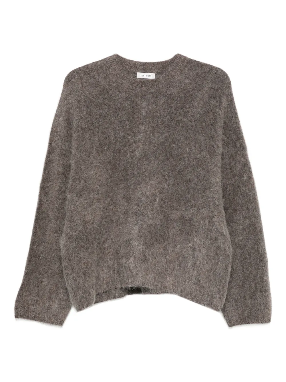 Soft Goat Alpaca crew neck knit | Grey | Image 1