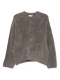Soft Goat Alpaca crew neck knit - Grey