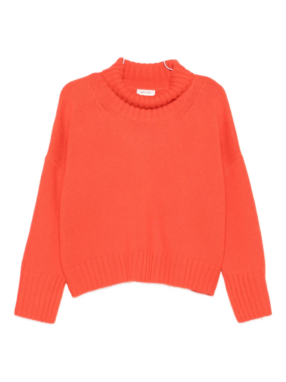 Soft Goat turtleneck sweater - オレンジ Soft Goat turtleneck sweater - オレンジ