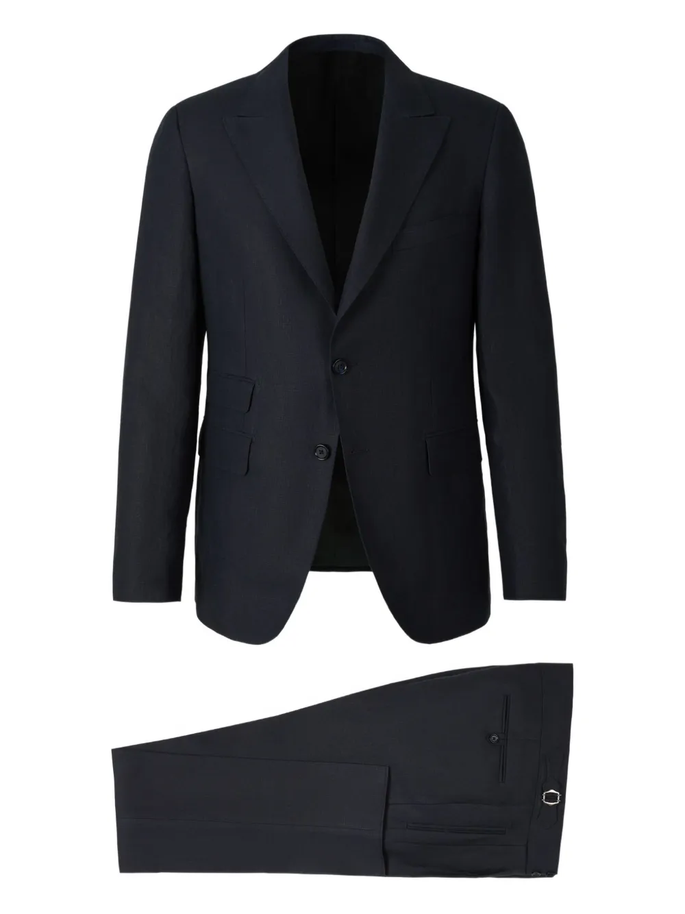 Scabal Pak met enkele rij knopen Blauw