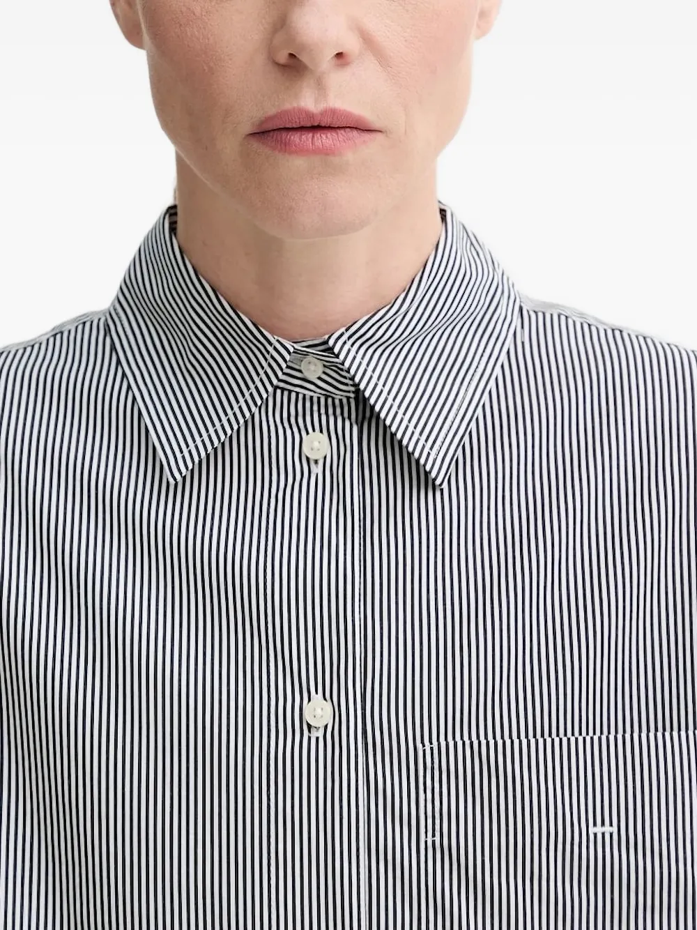 Marc O'Polo Blouse met krijtstreep Wit