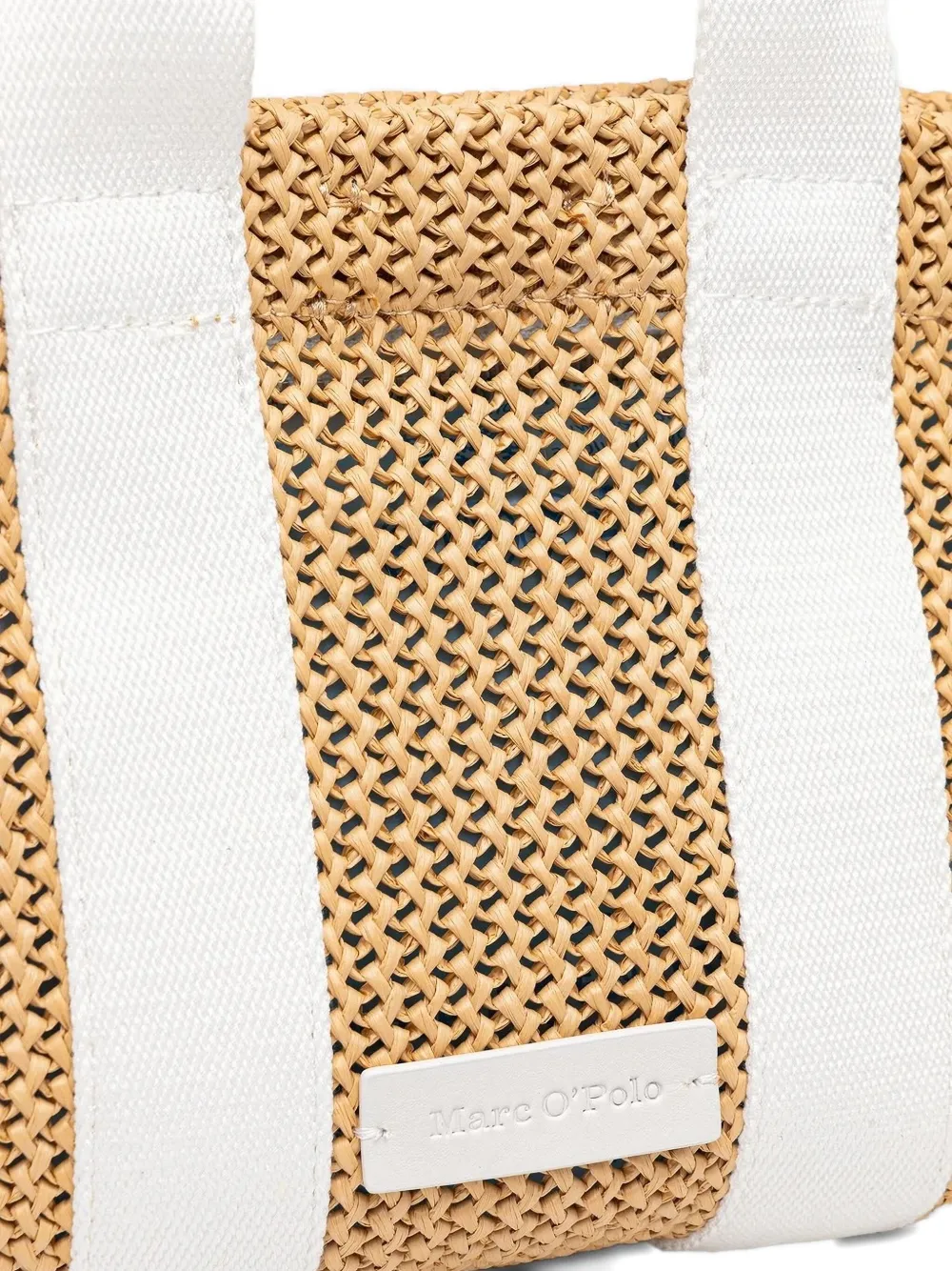 Marc O'polo Small Woven Tote Bag In Neutral