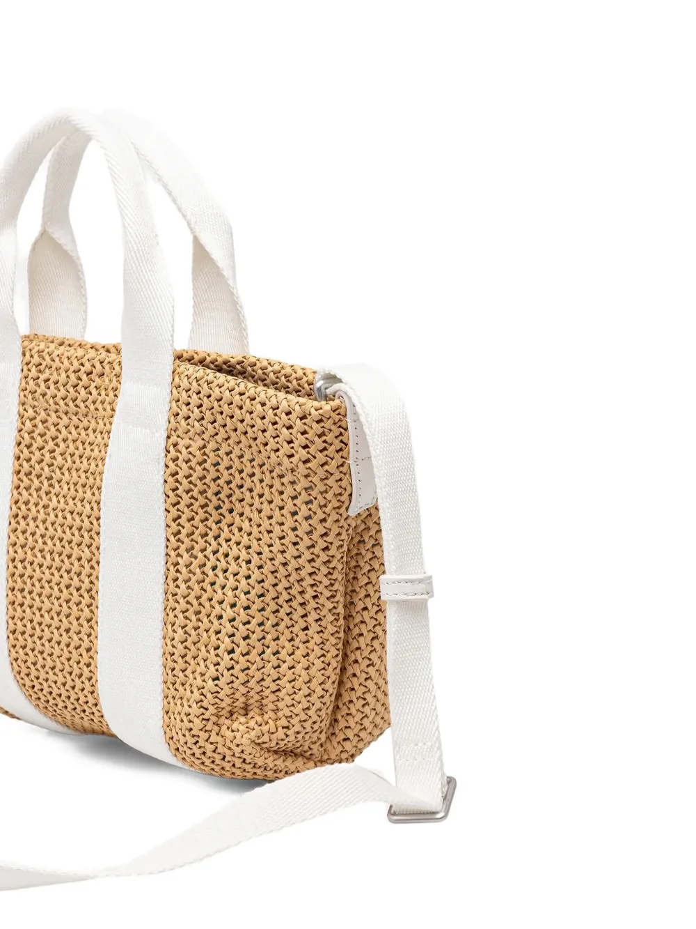 Marc O'Polo Kleine geweven shopper - Beige