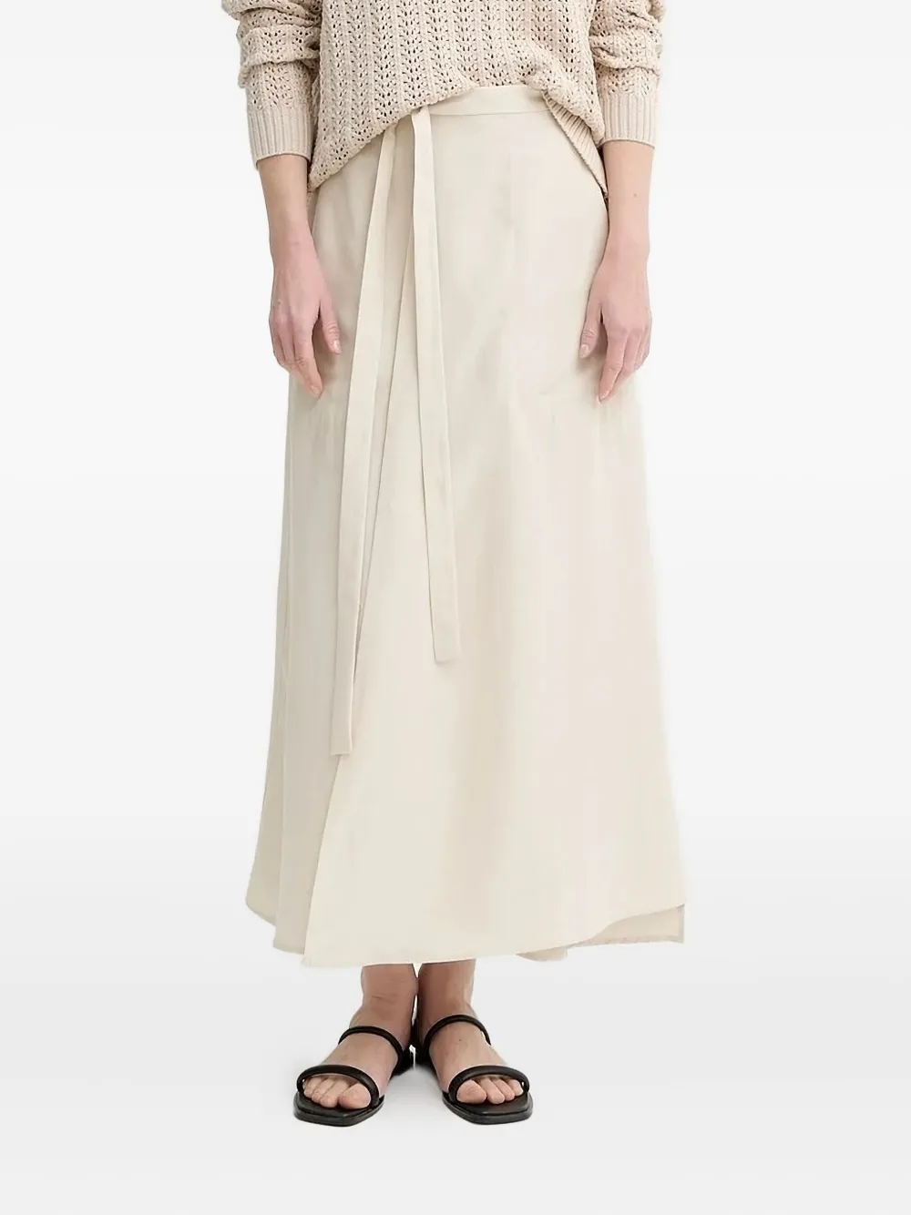 Marc O'Polo tie-fastening skirt Beige