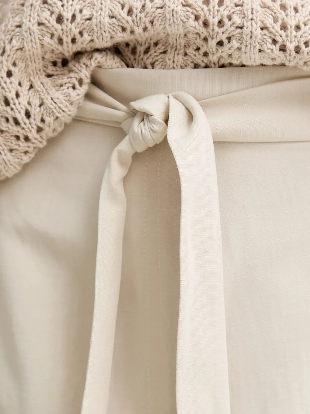 Marc O'Polo tie-fastening skirt Beige