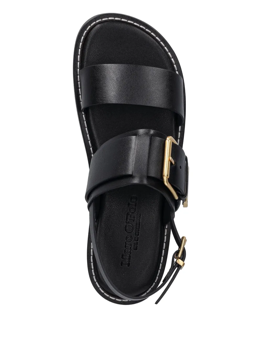Marc O'Polo buckle-fastening leather sandals Black