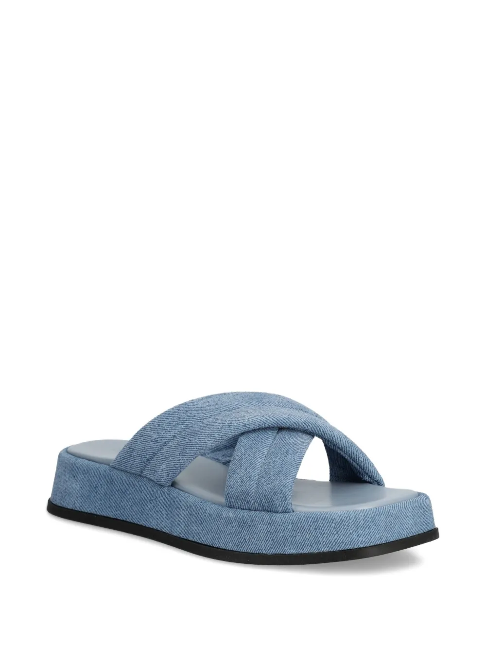 Marc O'Polo crossover denim-effect sandals | Flat Sandals | Image 2