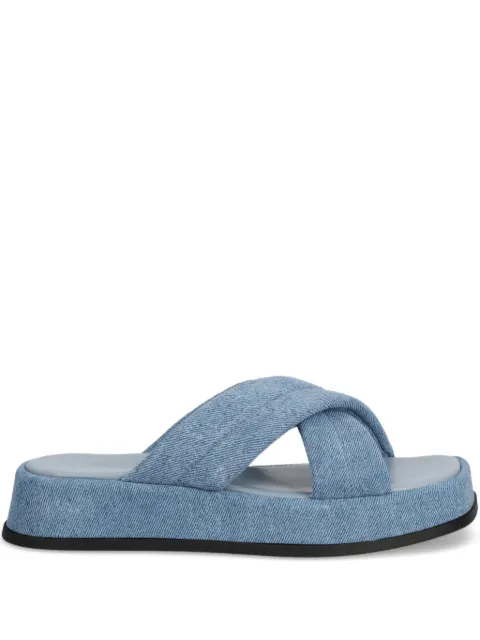 Marc O'Polo crossover denim-effect sandals