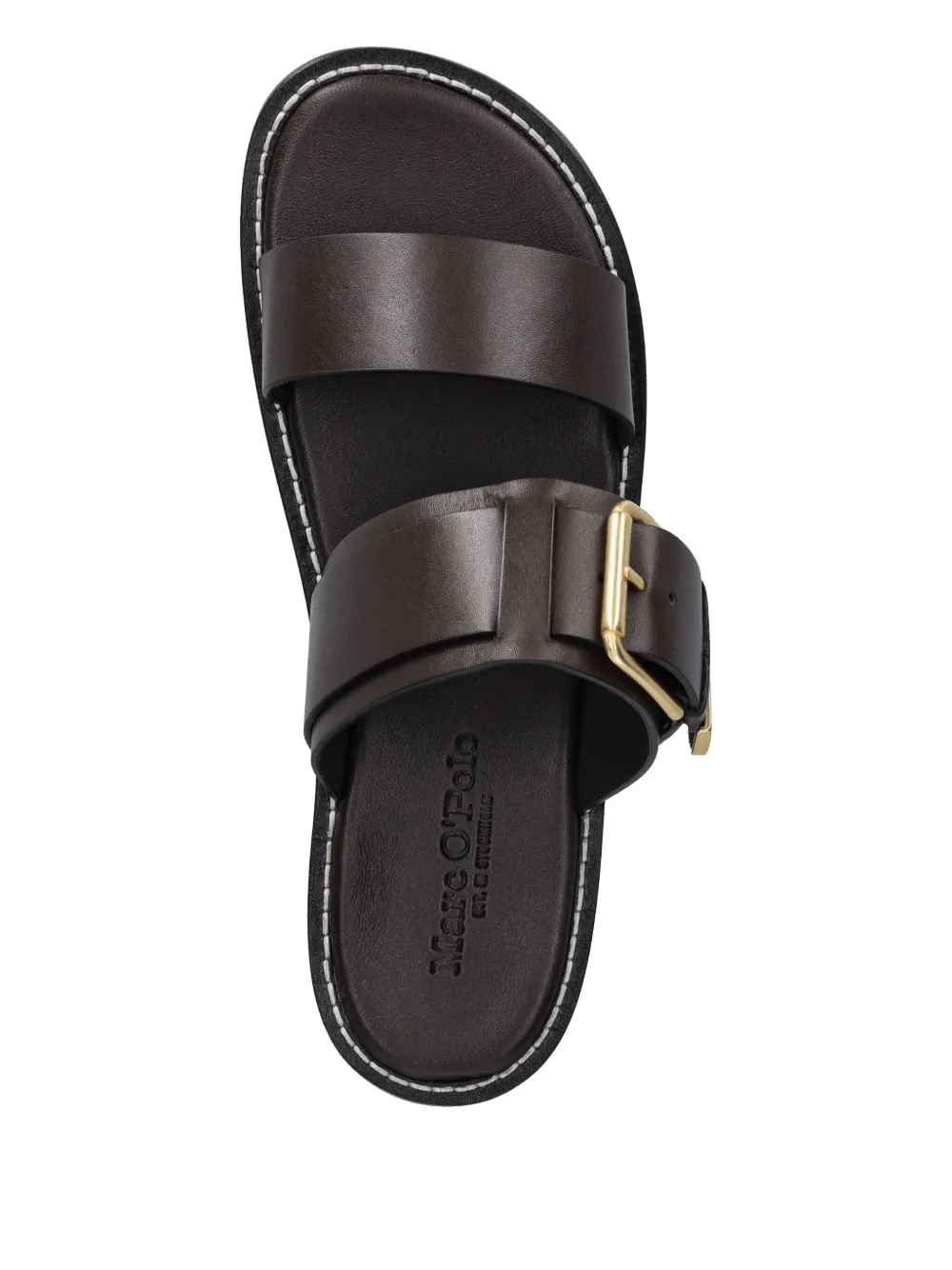 Marc O'polo Buckle Leather Slides