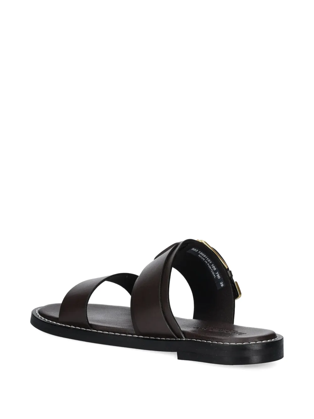 Marc O'polo Buckle Leather Slides
