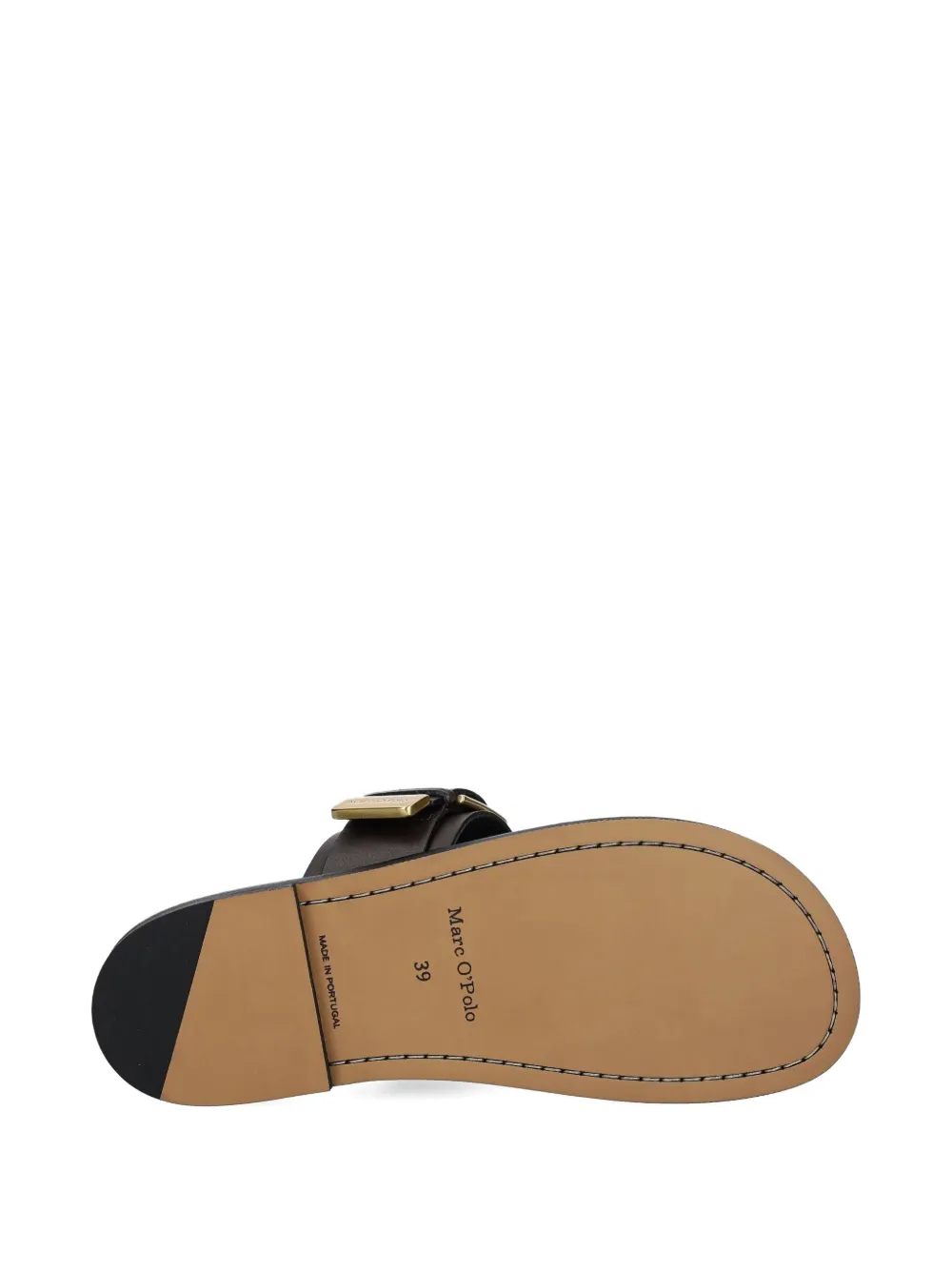 Marc O'polo Buckle Leather Slides