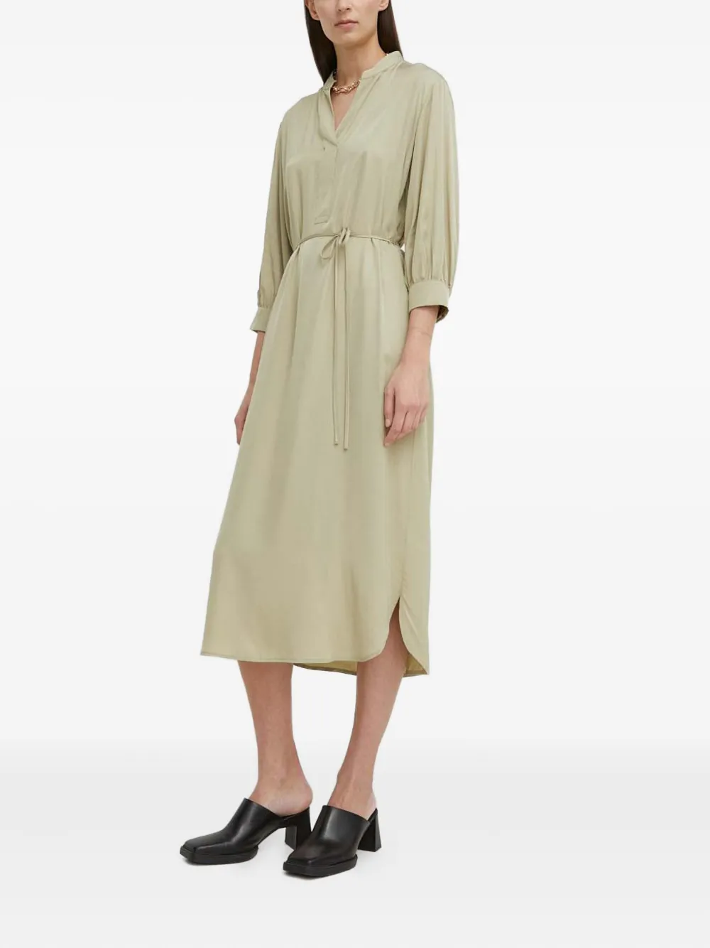 Marc O'Polo Blousejurk met ceintuur Groen