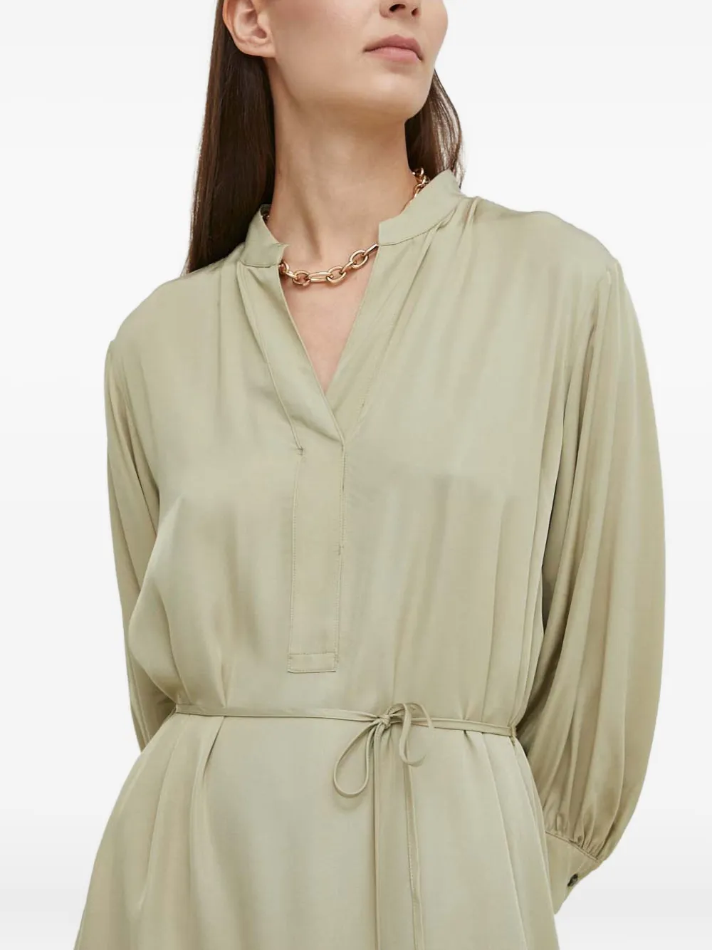 Marc O'Polo Blousejurk met ceintuur Groen