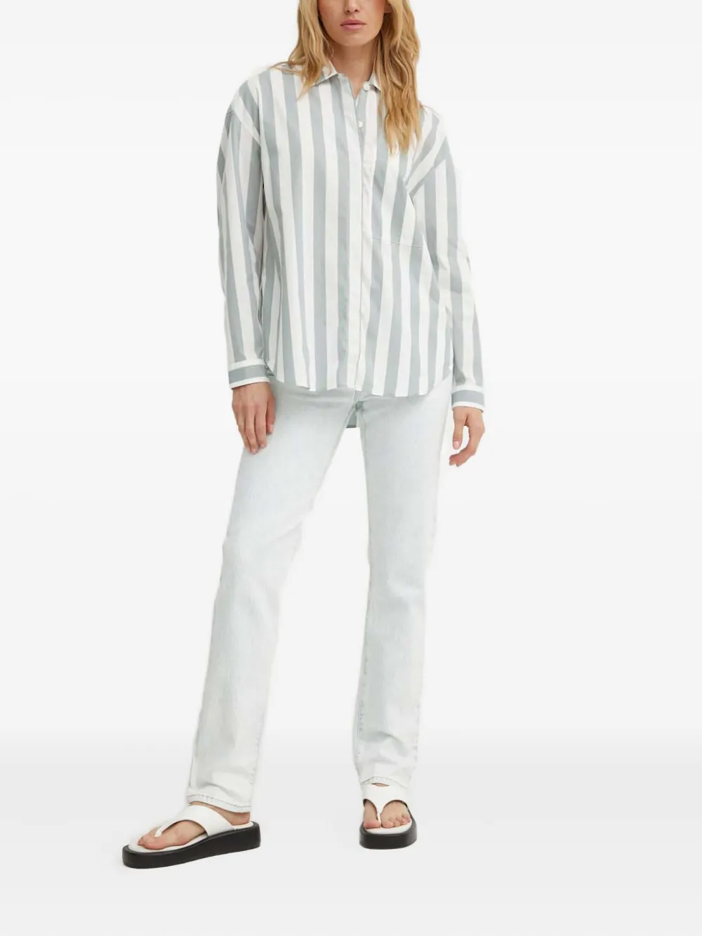 Marc O'Polo Gestreept blouse - Wit