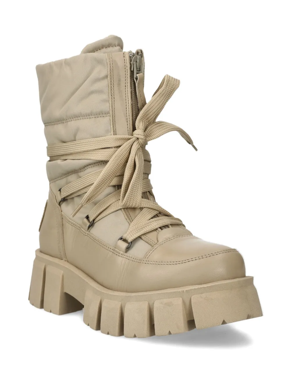 Marc O'Polo lace-up padded boots Beige