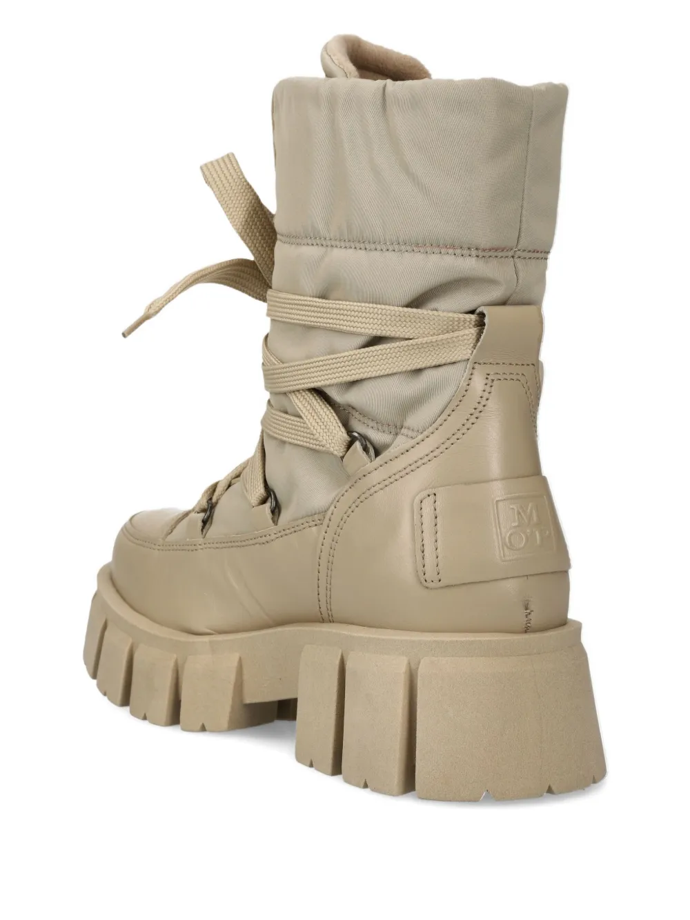 Marc O'Polo lace-up padded boots Beige