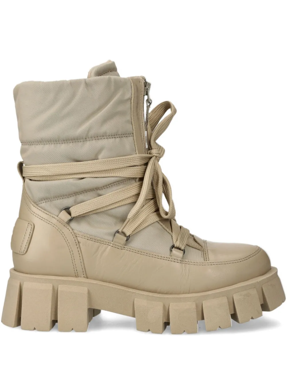 Marc O'Polo lace-up padded boots Beige