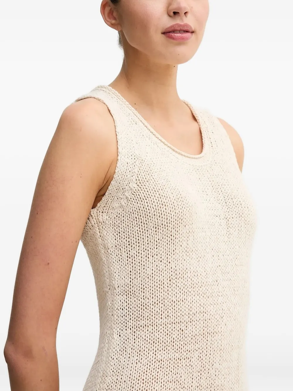 Marc O'Polo Mouwloze mini-jurk Beige