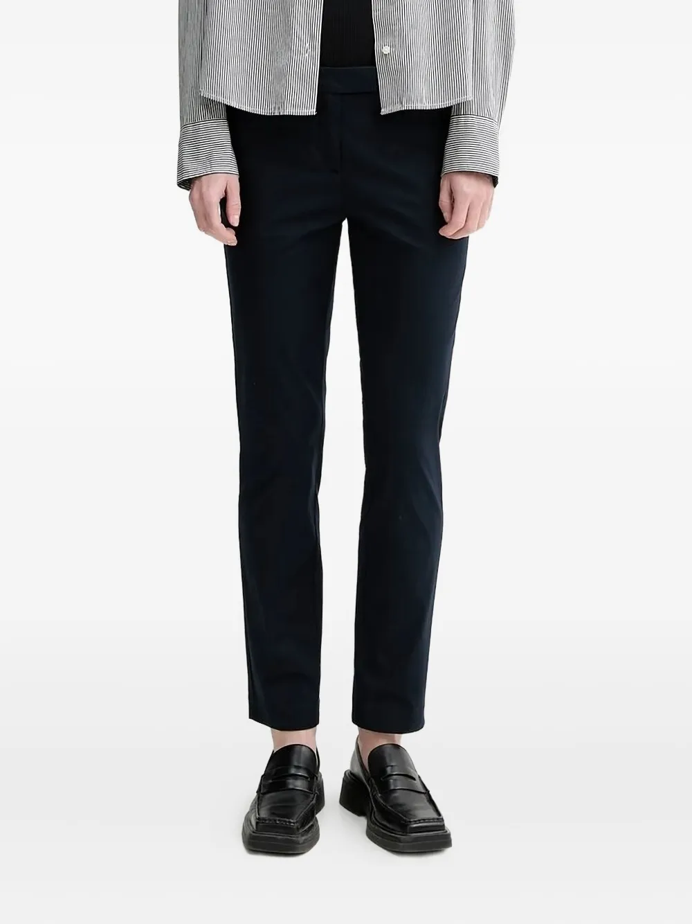 Marc O'Polo Straight broek met verborgen sluiting Blauw