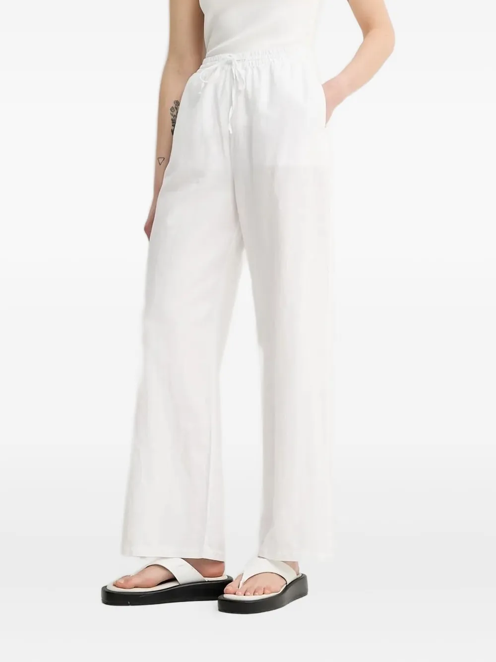 Marc O'polo Drawstring-waistband Trousers In White