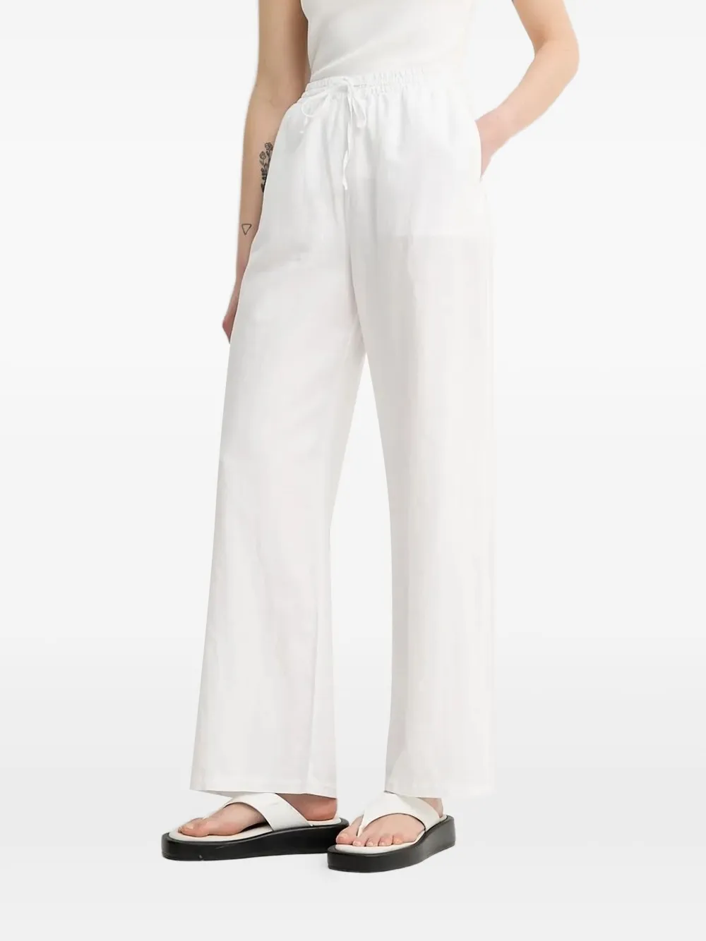 Marc O'Polo Geruite broek Wit