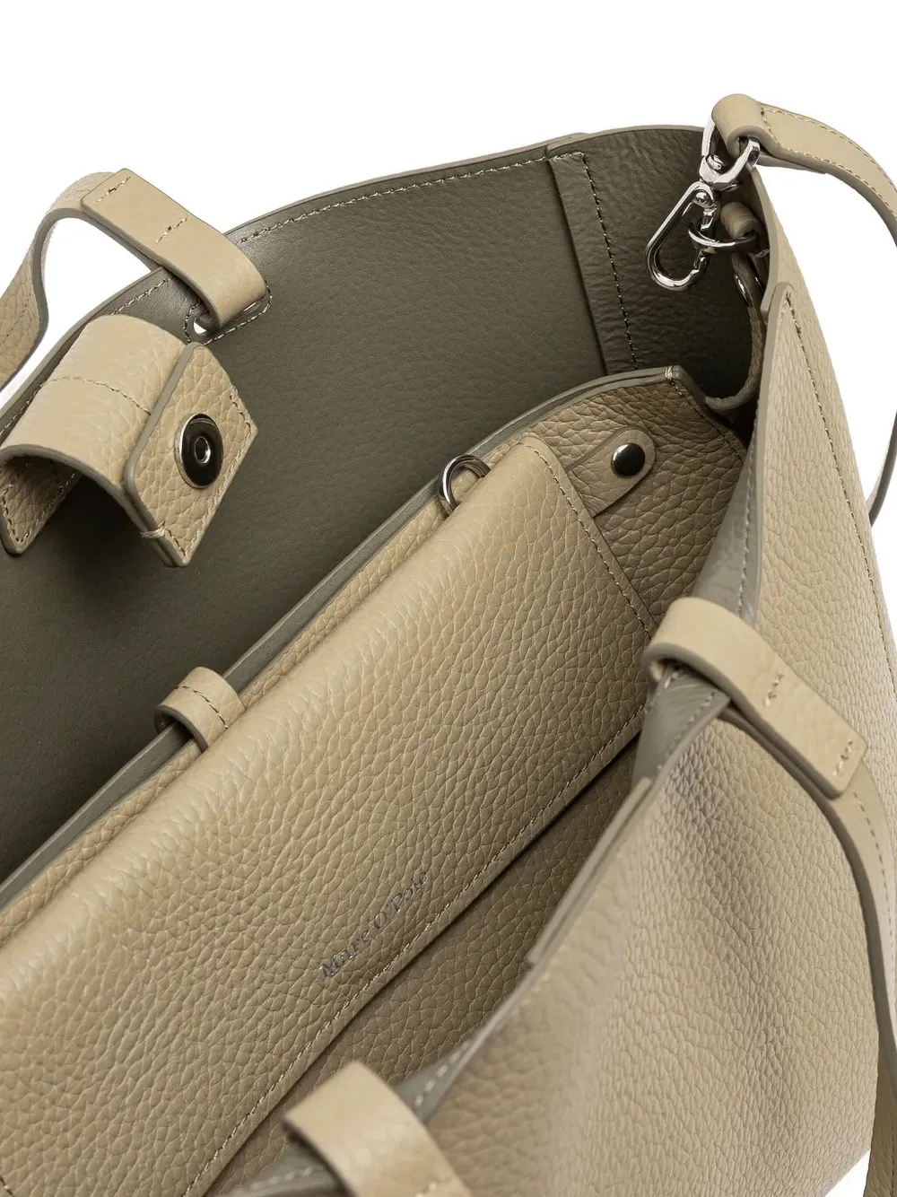 Marc O'Polo medium 3-in-1 Shopper leather tote bag Beige
