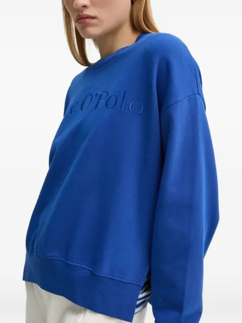 Marc O'Polo embroidered crew-neck sweatshirt