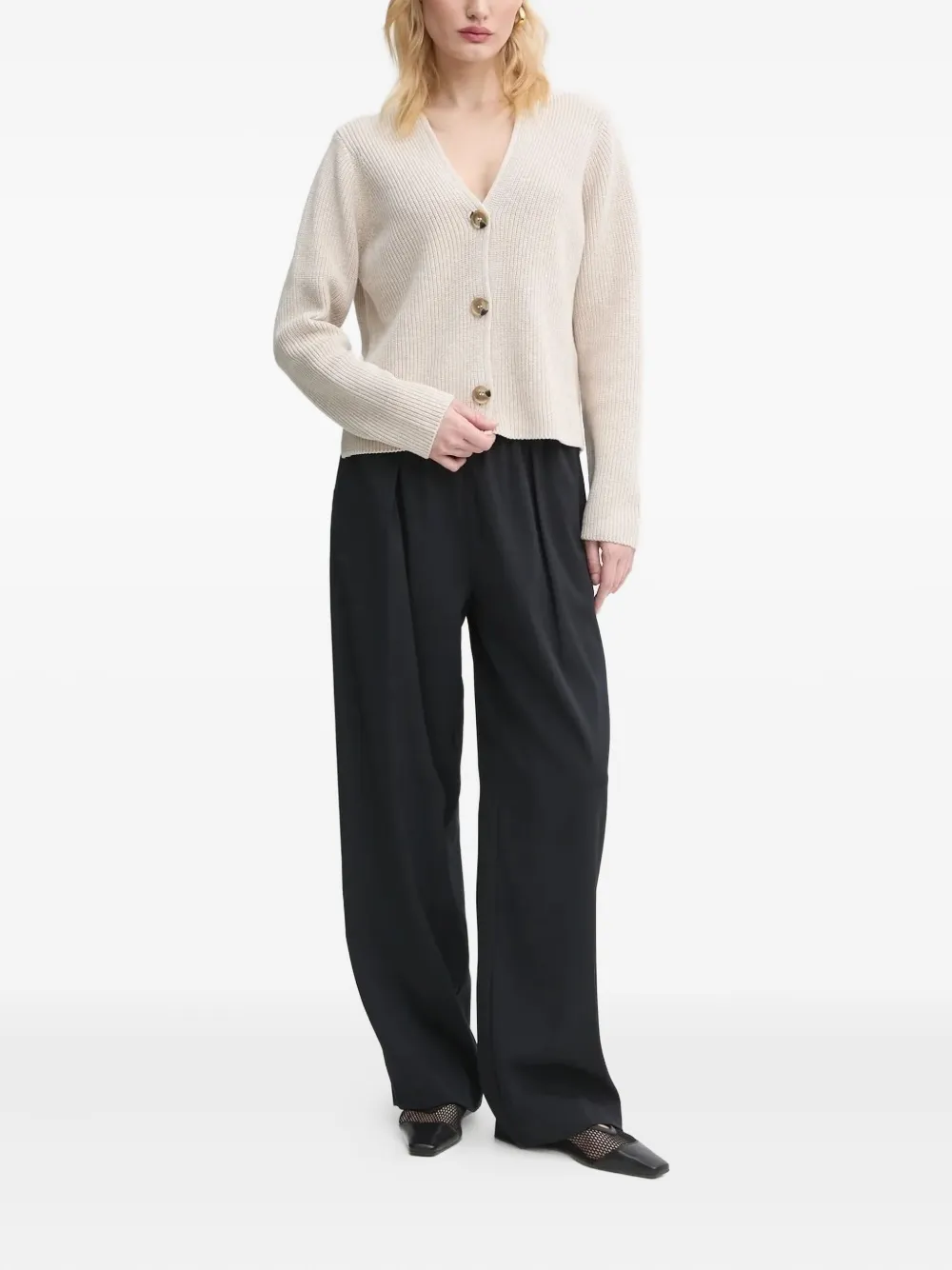 Marc O'Polo ribbed V-neck cardigan | Cardigans | Image 2