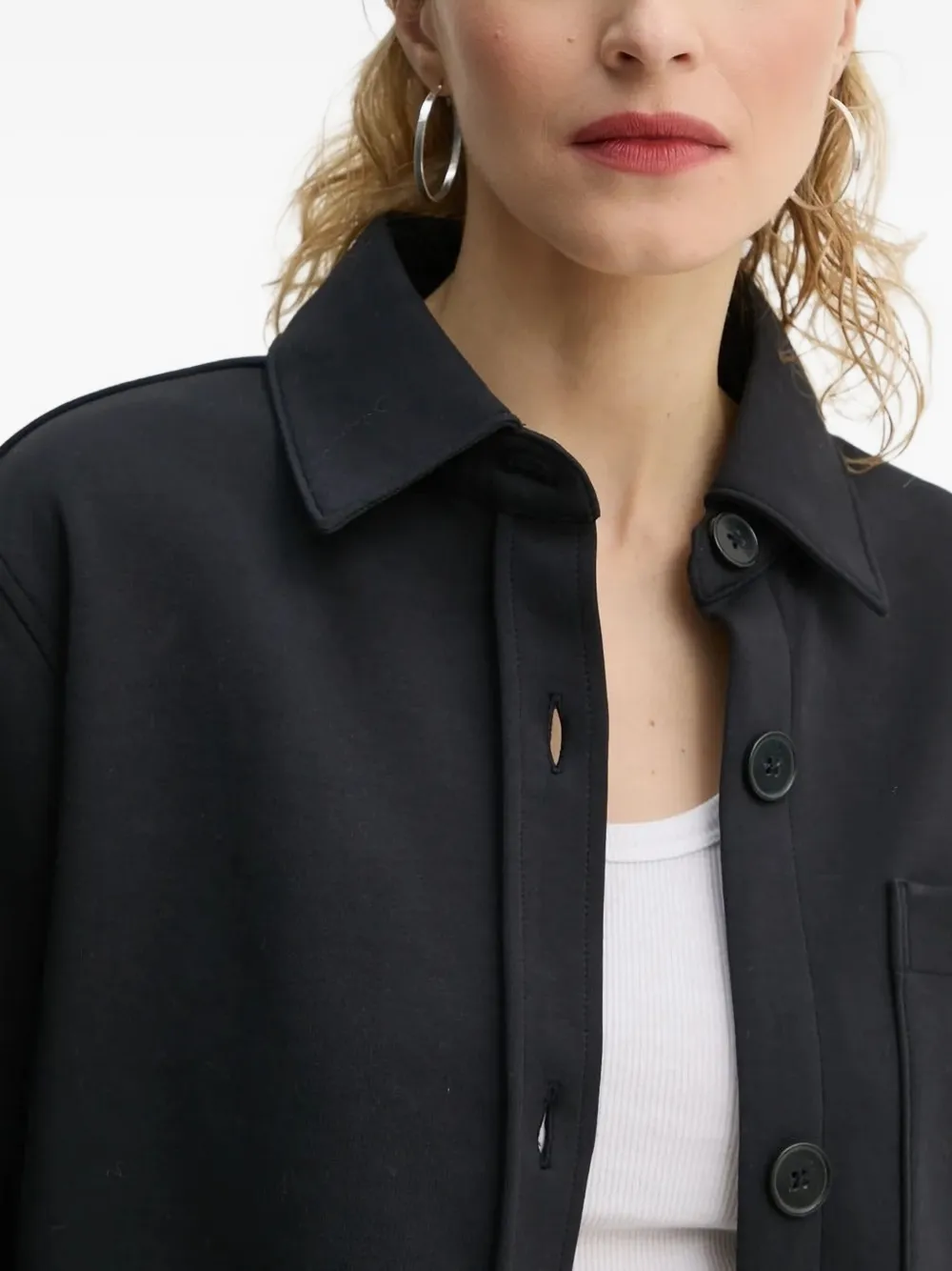 Marc O'polo Buttoned Patch-pocket Shirt In Blue