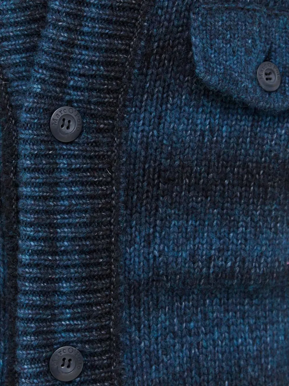 Marc O'polo Button Cardigan In Blue