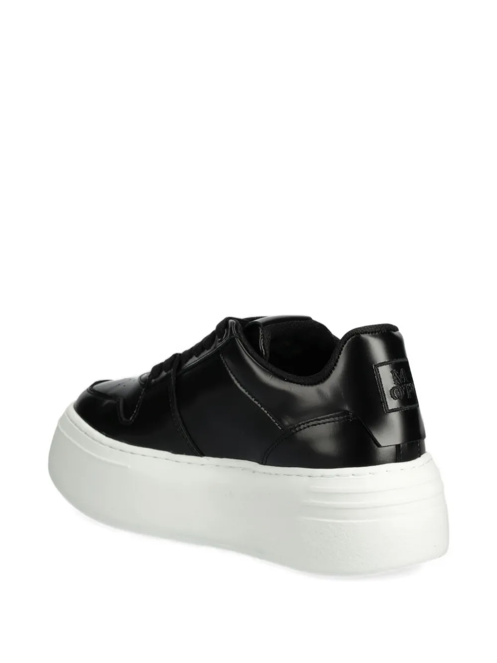 Marc O'polo Platform Lace-up Trainers In Black