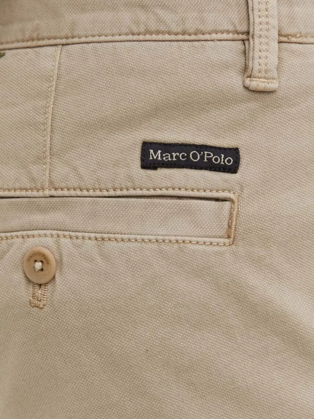 Marc O'Polo Chino met knopen Beige