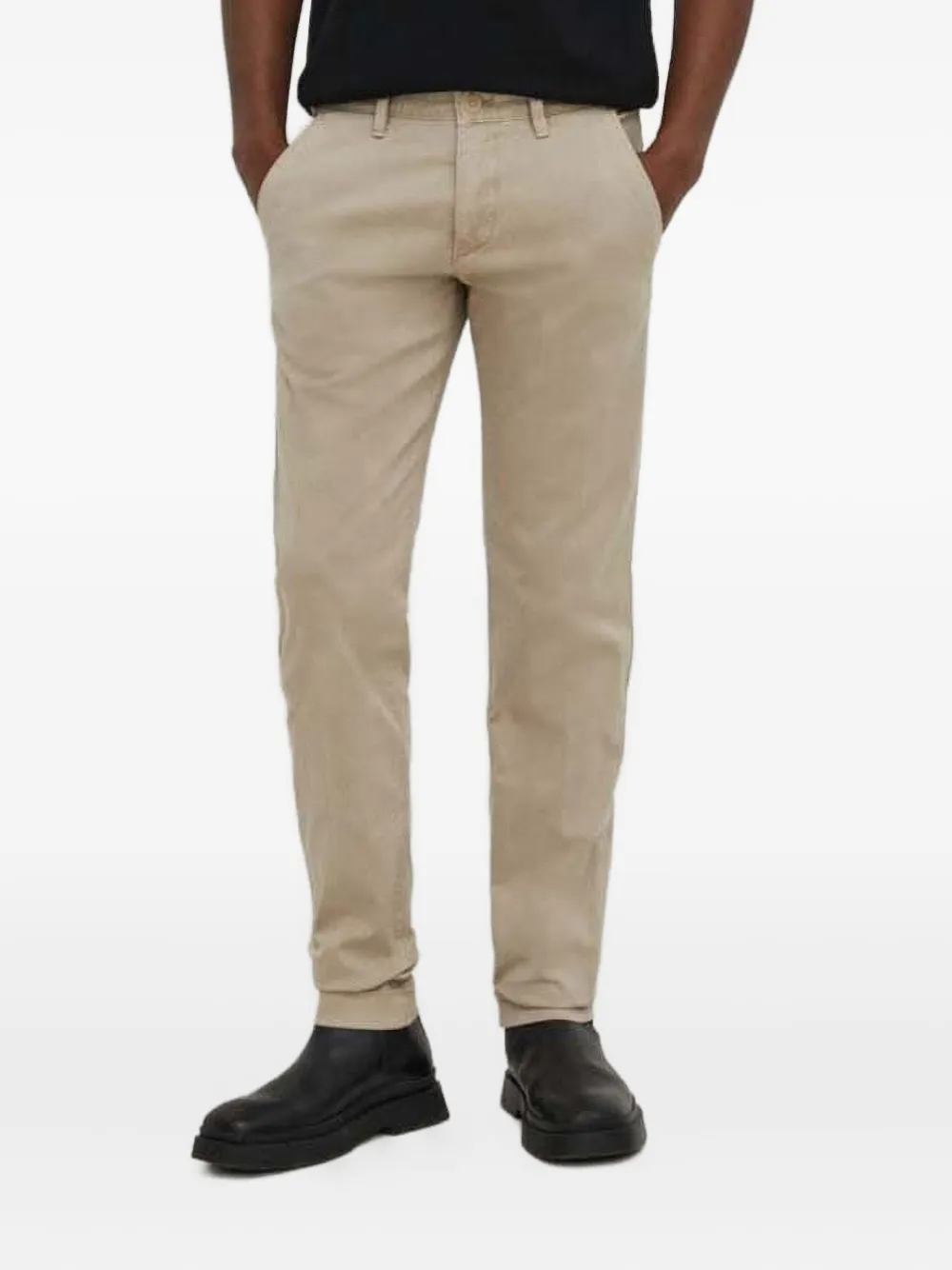 Marc O'Polo Chino met knopen Beige