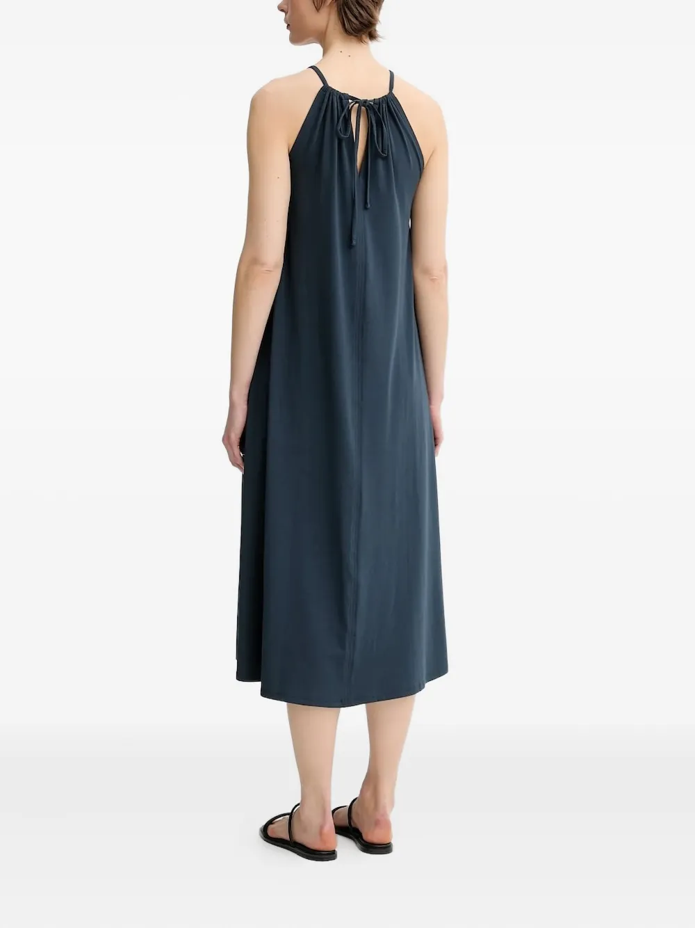 Marc O'Polo tie-neck midi dress 886