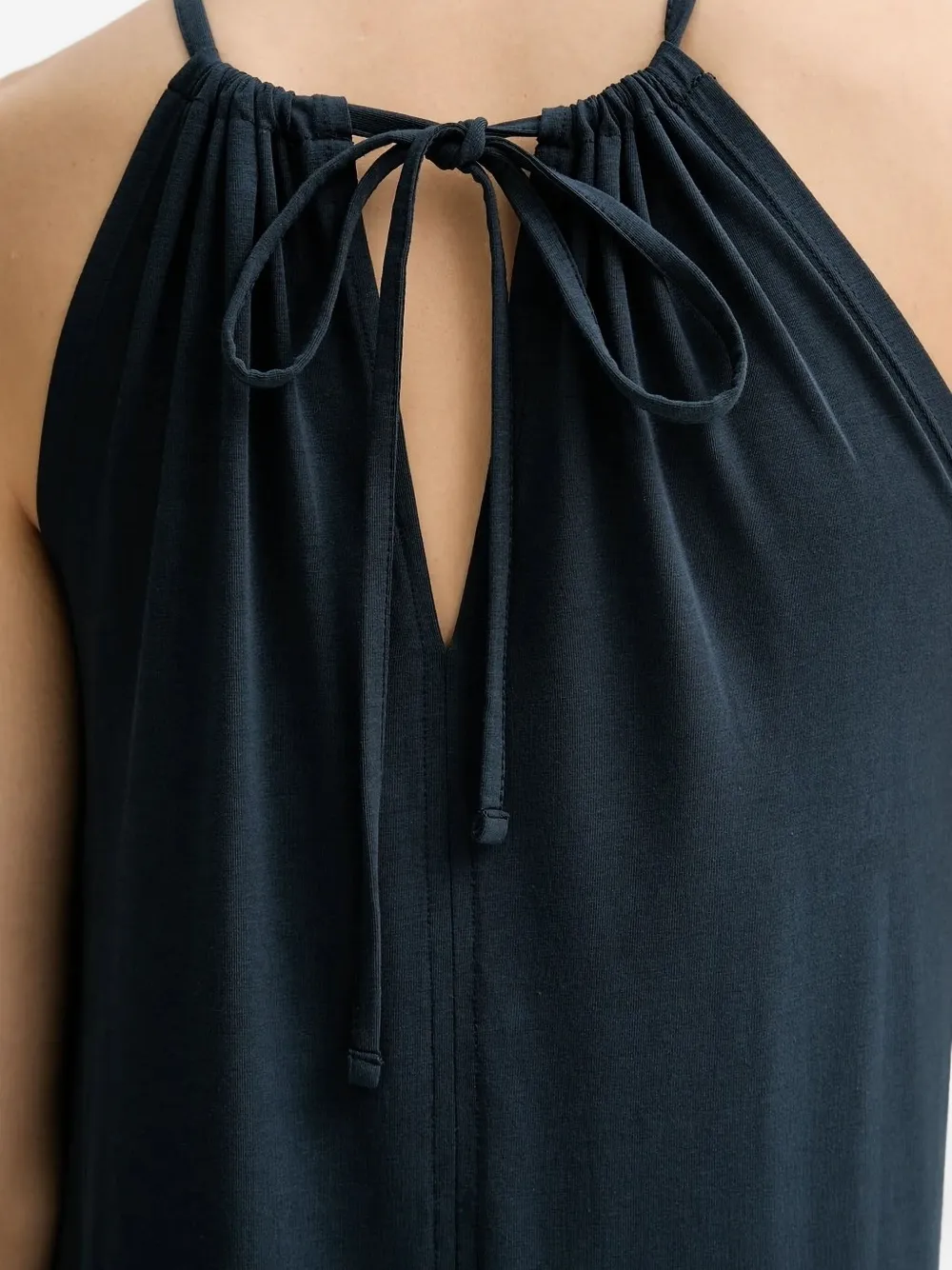 Marc O'Polo tie-neck midi dress 886