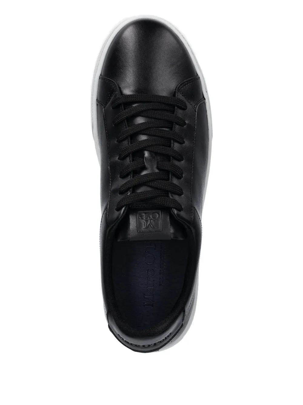 Marc O'Polo Leren sneakers Zwart