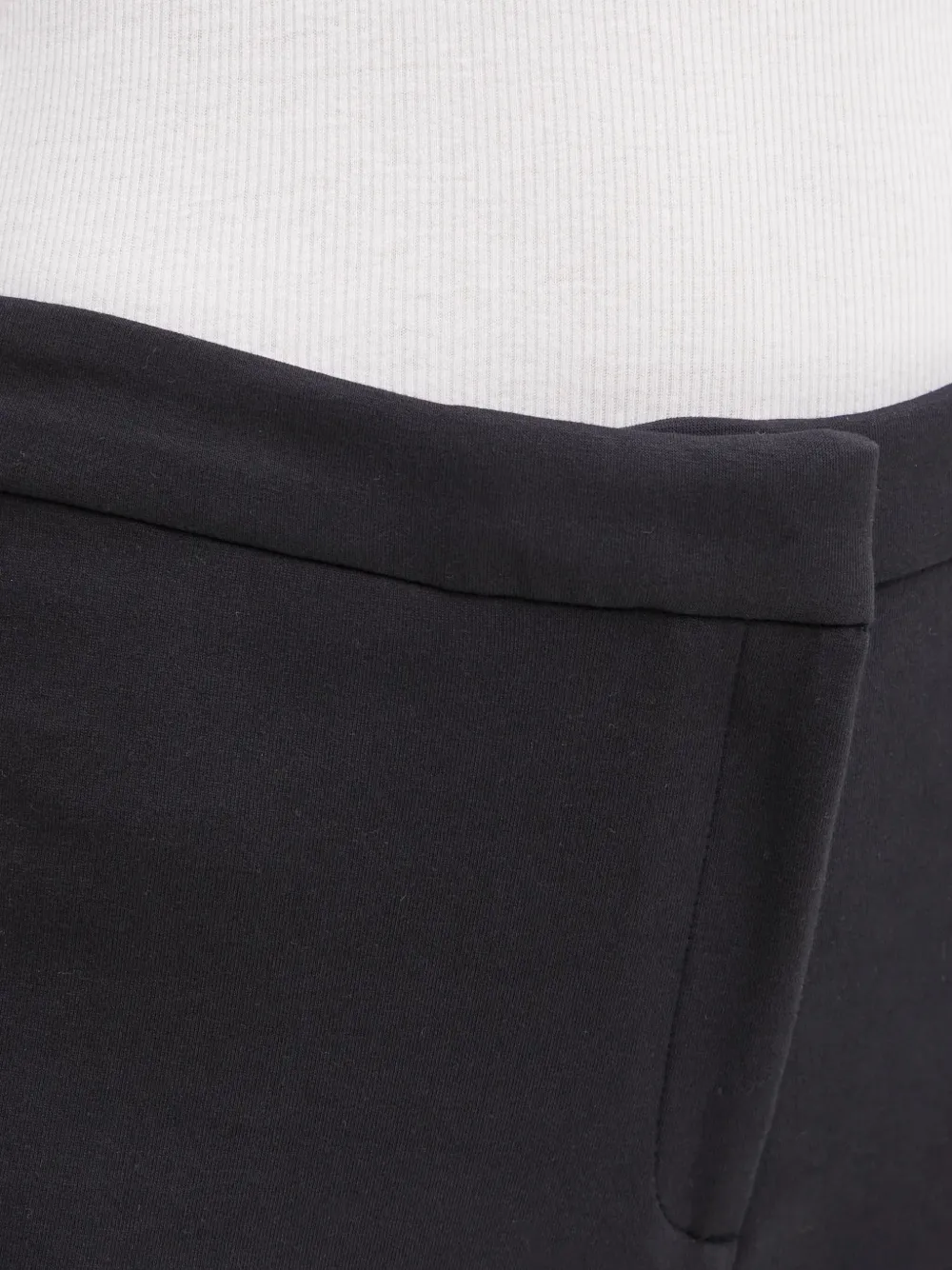 Marc O'polo Concealed-fastening Flared Trousers In Black