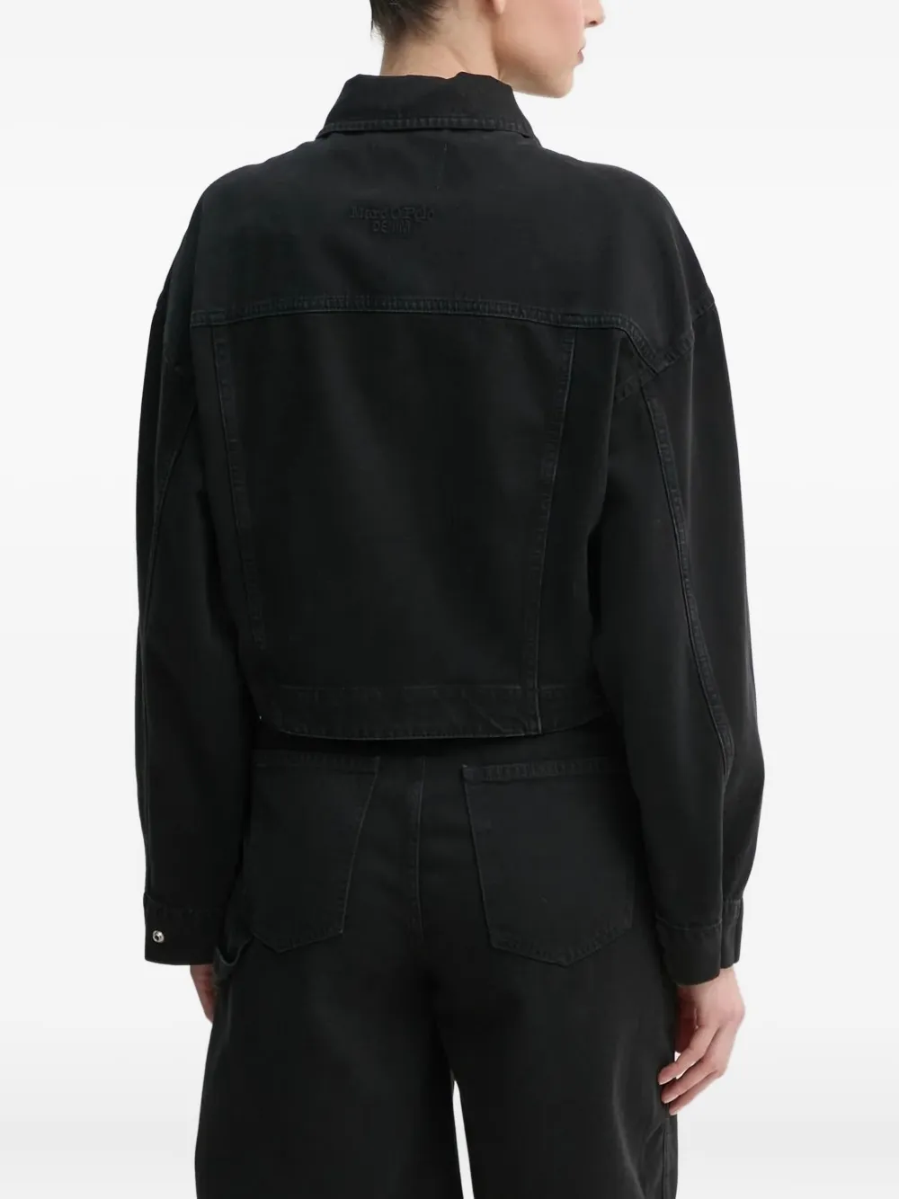 Marc O'polo Patch-pocket Denim Jacket In Black