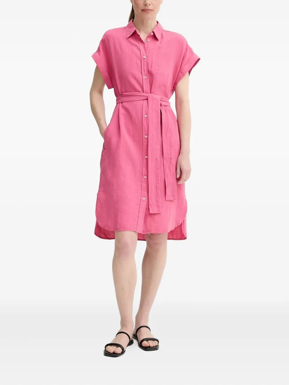 Marc O'Polo Blousejurk met ceintuur Roze