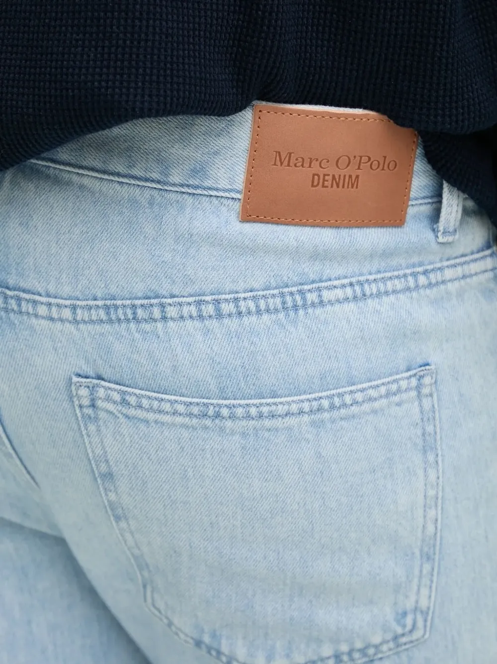 Marc O'Polo Jeans met verwassen-effect Blauw