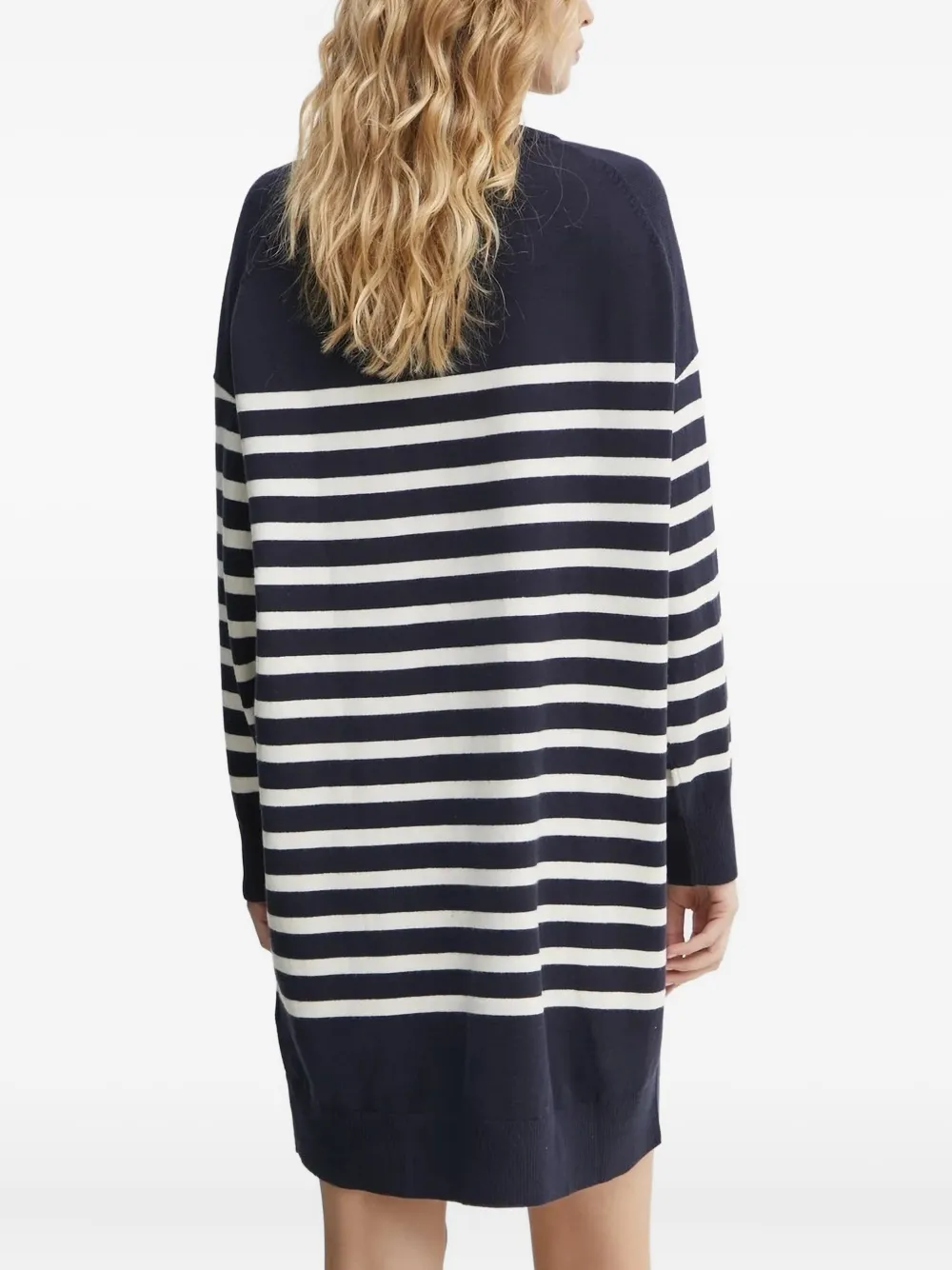 Marc O'Polo striped sweater mini dress - Blauw
