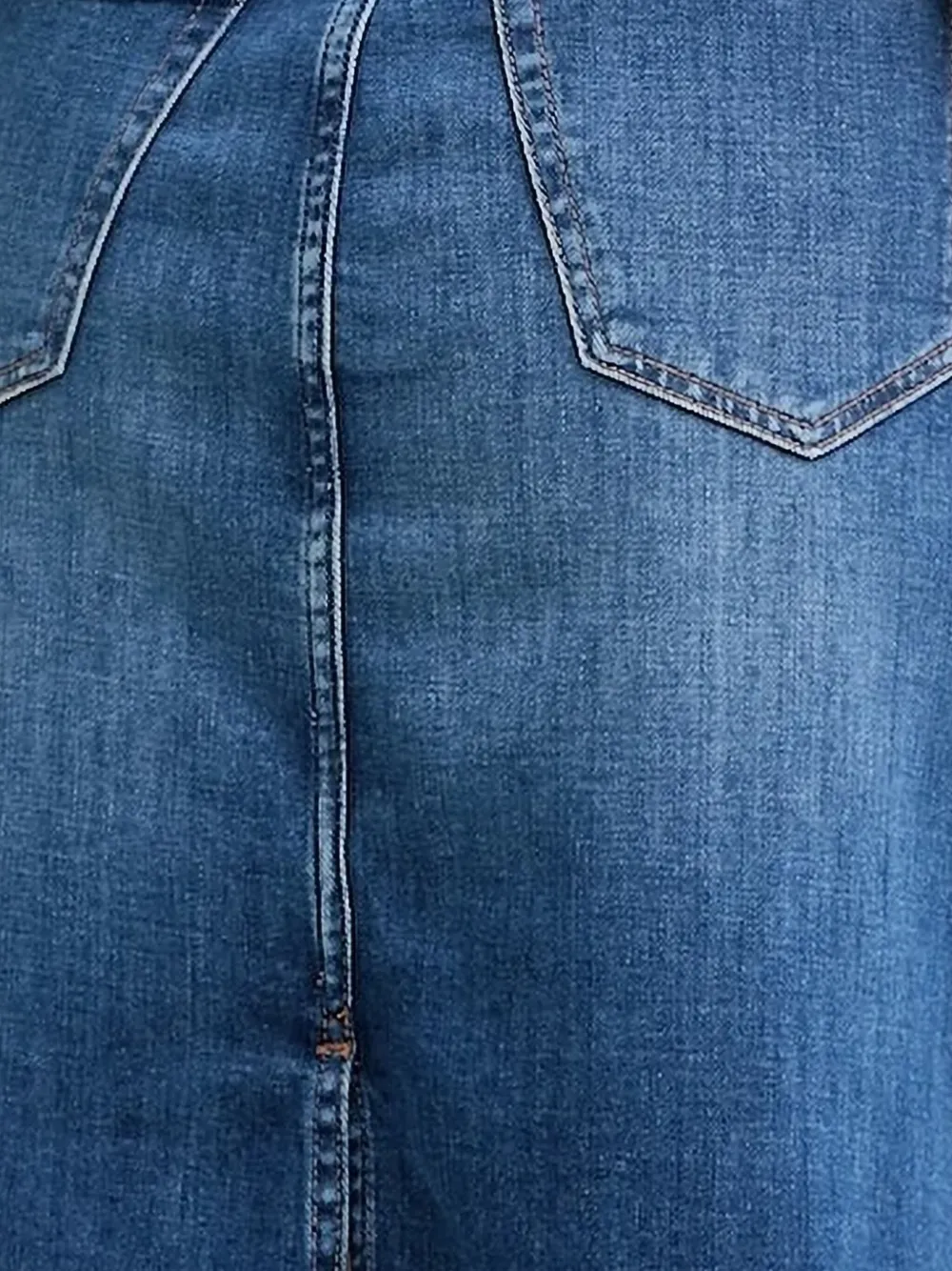 Marc O'Polo Midi-spijkerrok - Blauw