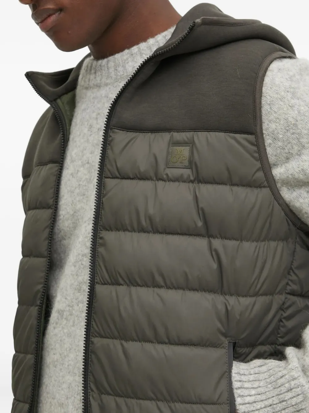 Marc O'Polo Bodywarmer met capuchon Groen