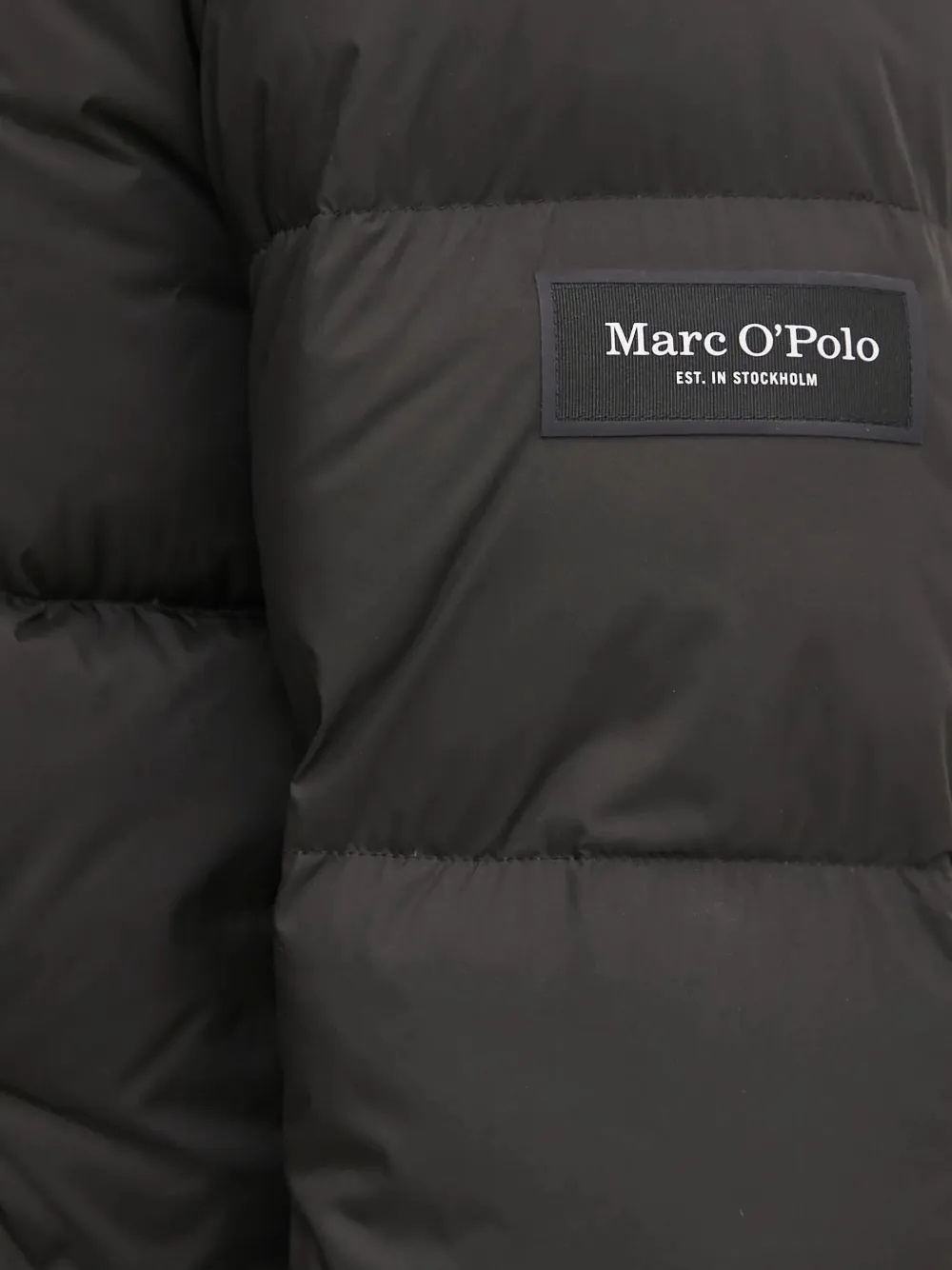 Marc O'Polo hooded puffer jacket Zwart